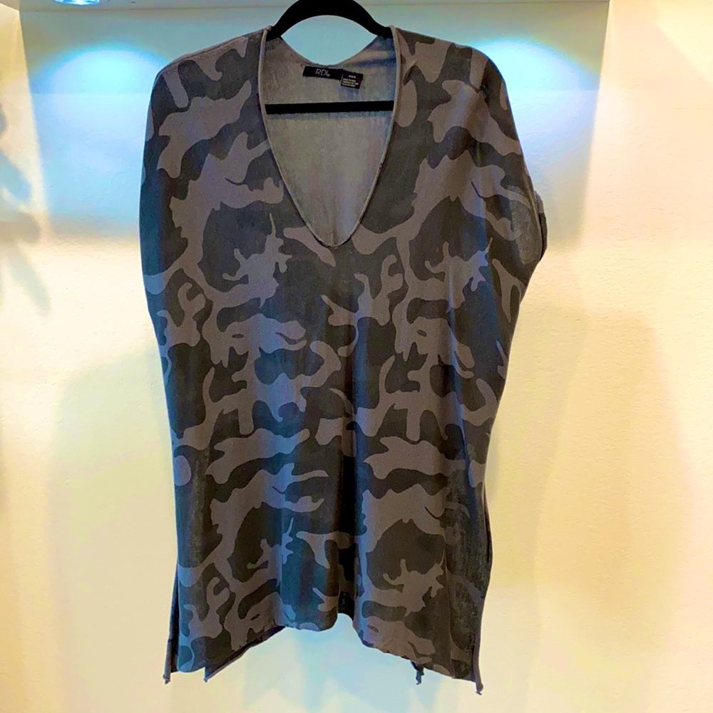 RDI Camo Oversized V-Neck Tunic